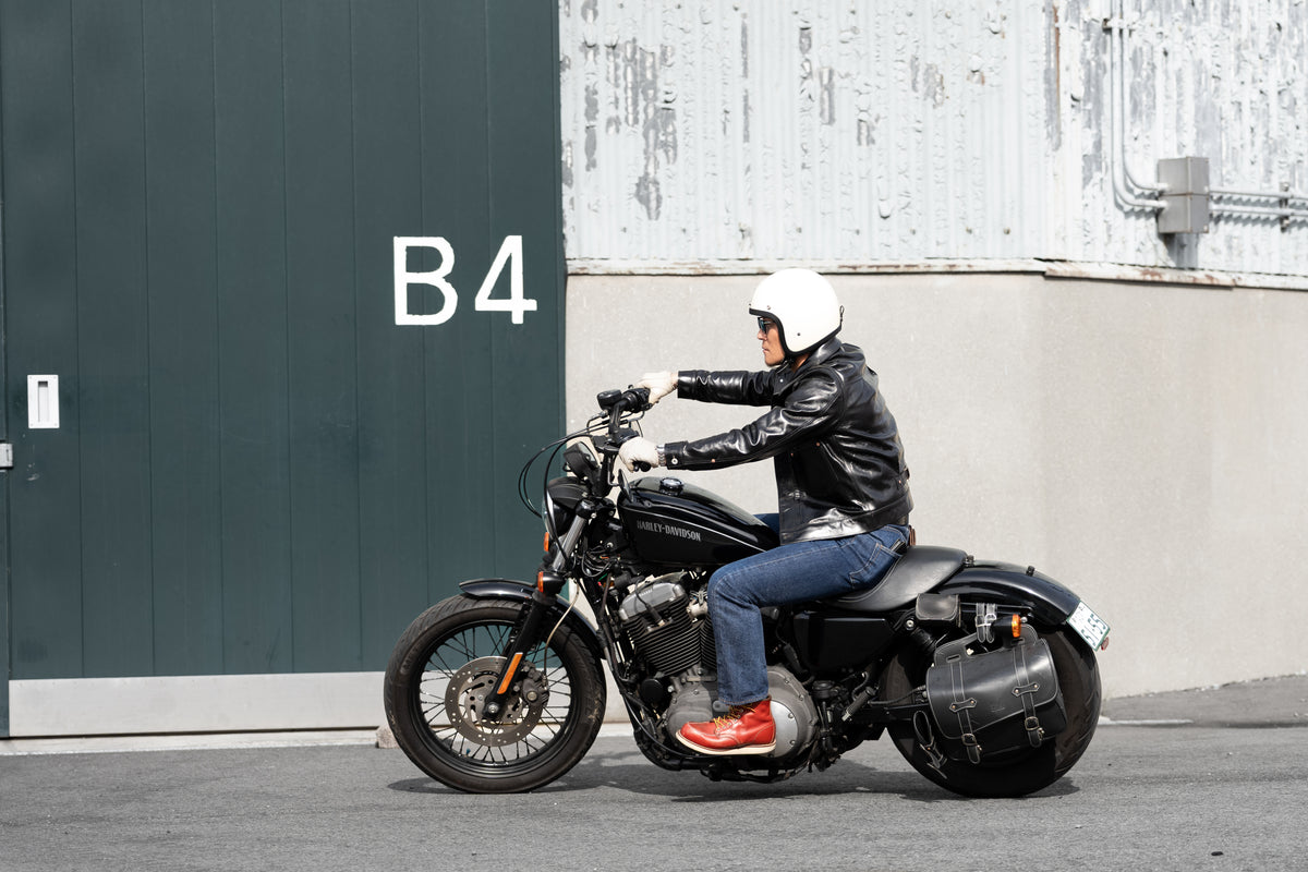 T-Back Tea-Core Horsehide Leather Jacket
