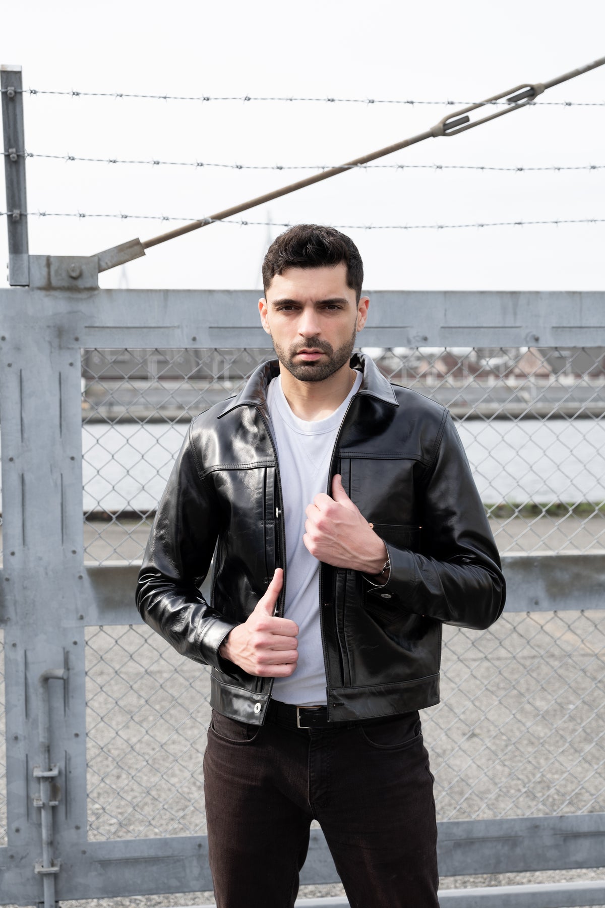 T-Back Tea-Core Horsehide Leather Jacket