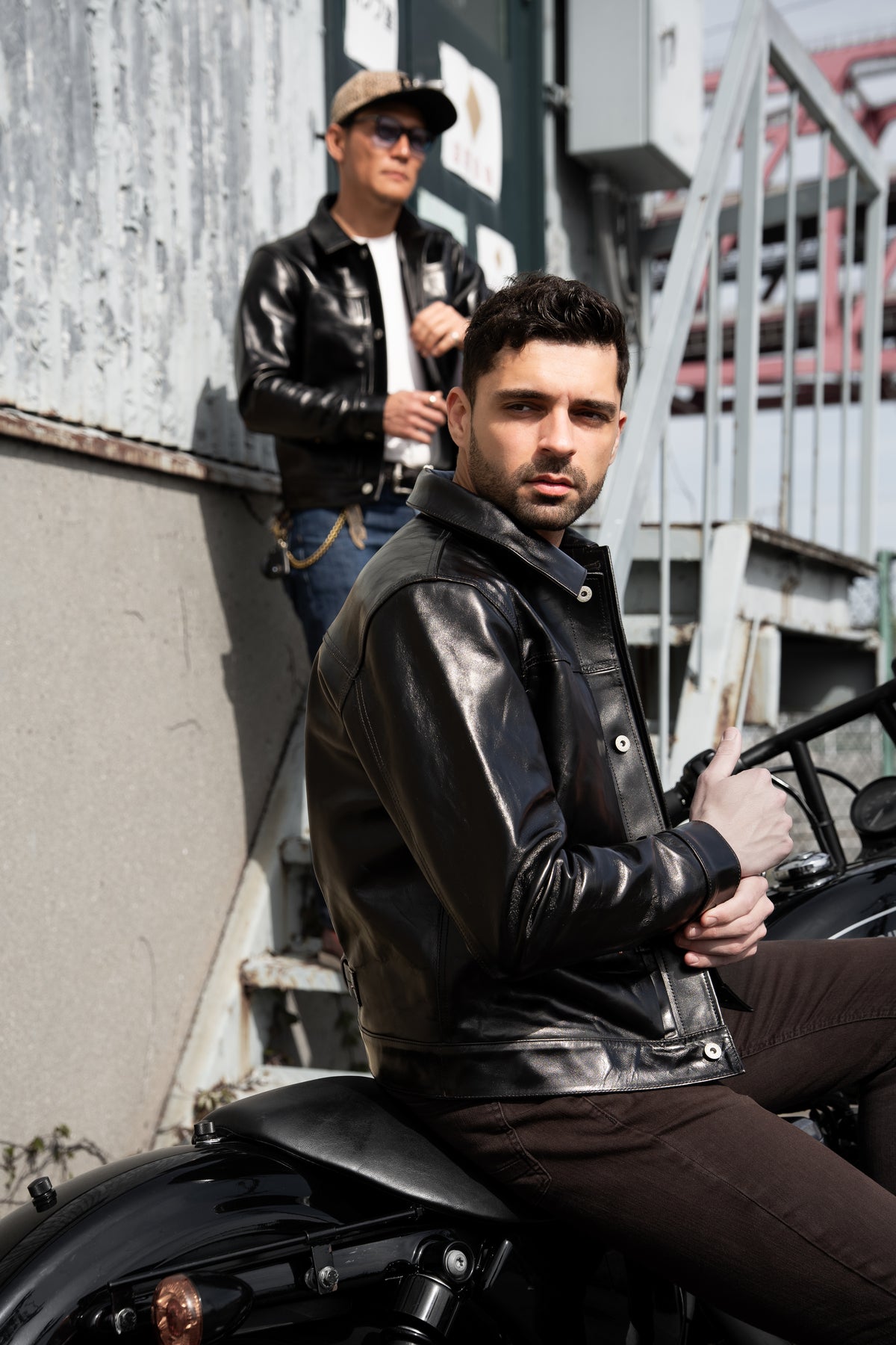 T-Back Tea-Core Horsehide Leather Jacket