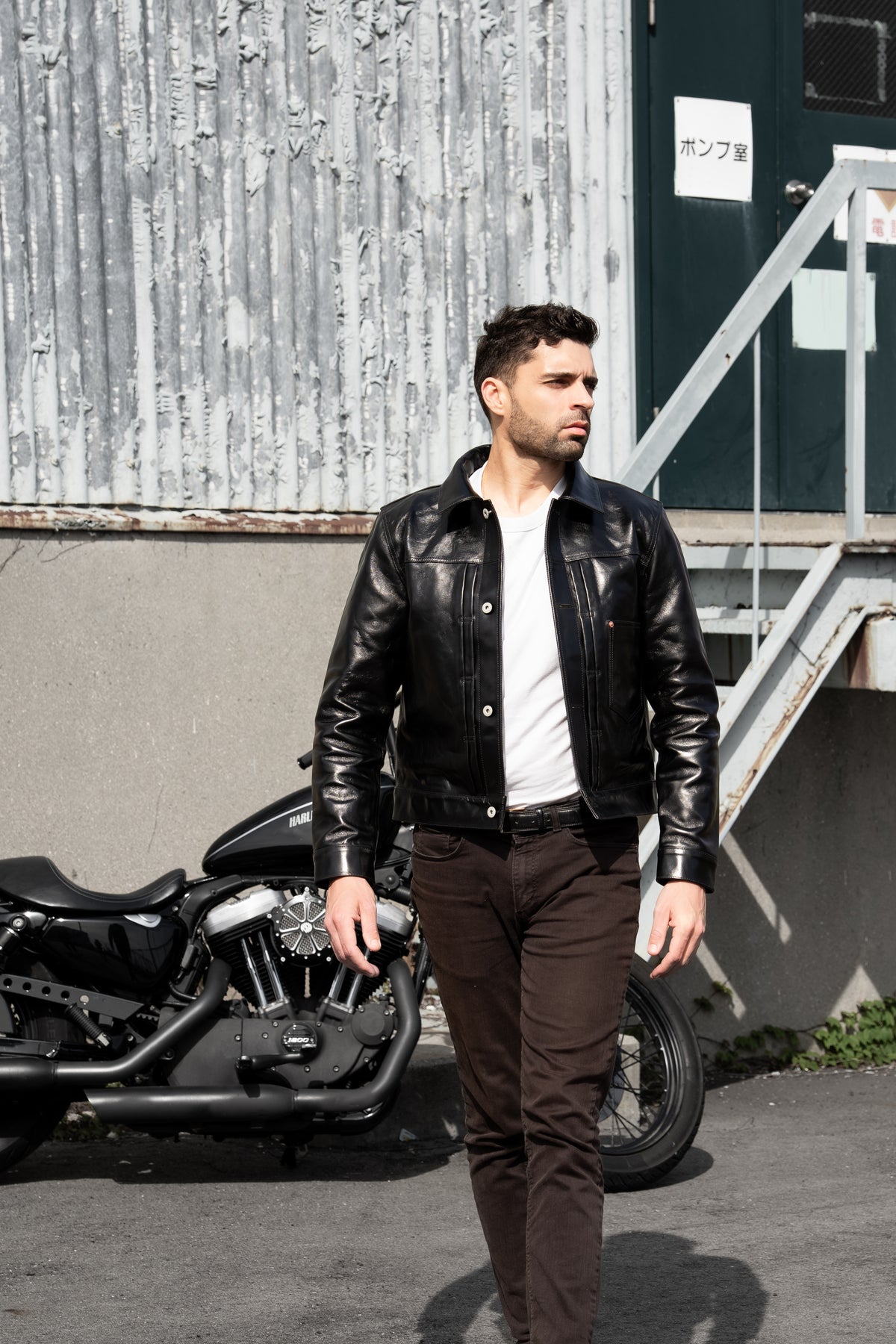 T-Back Tea-Core Horsehide Leather Jacket