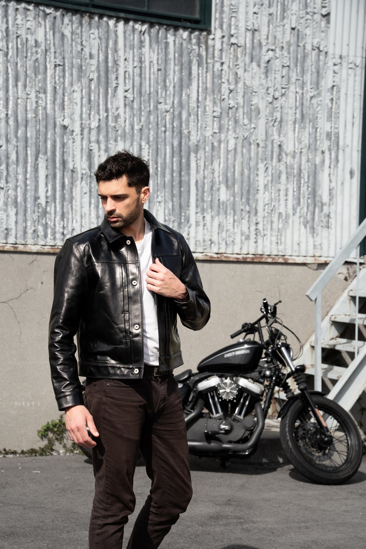 T-Back Tea-Core Horsehide Leather Jacket