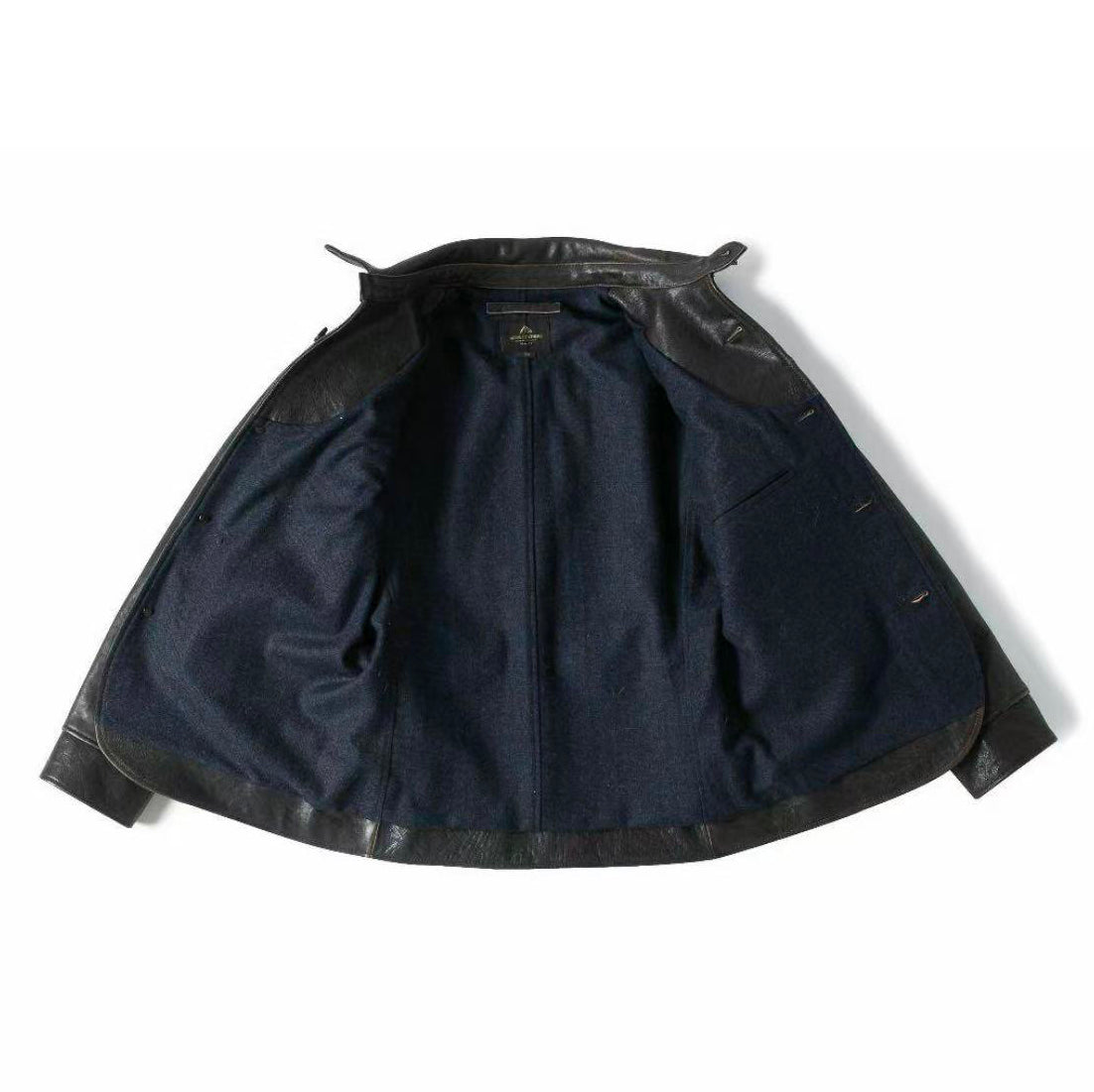 Tea-Core Horsehide Leather Car Coat
