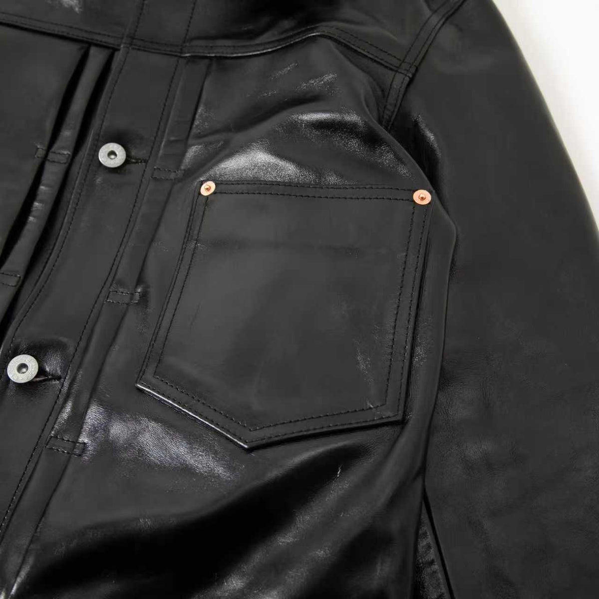 T-Back Tea-Core Horsehide Leather Jacket