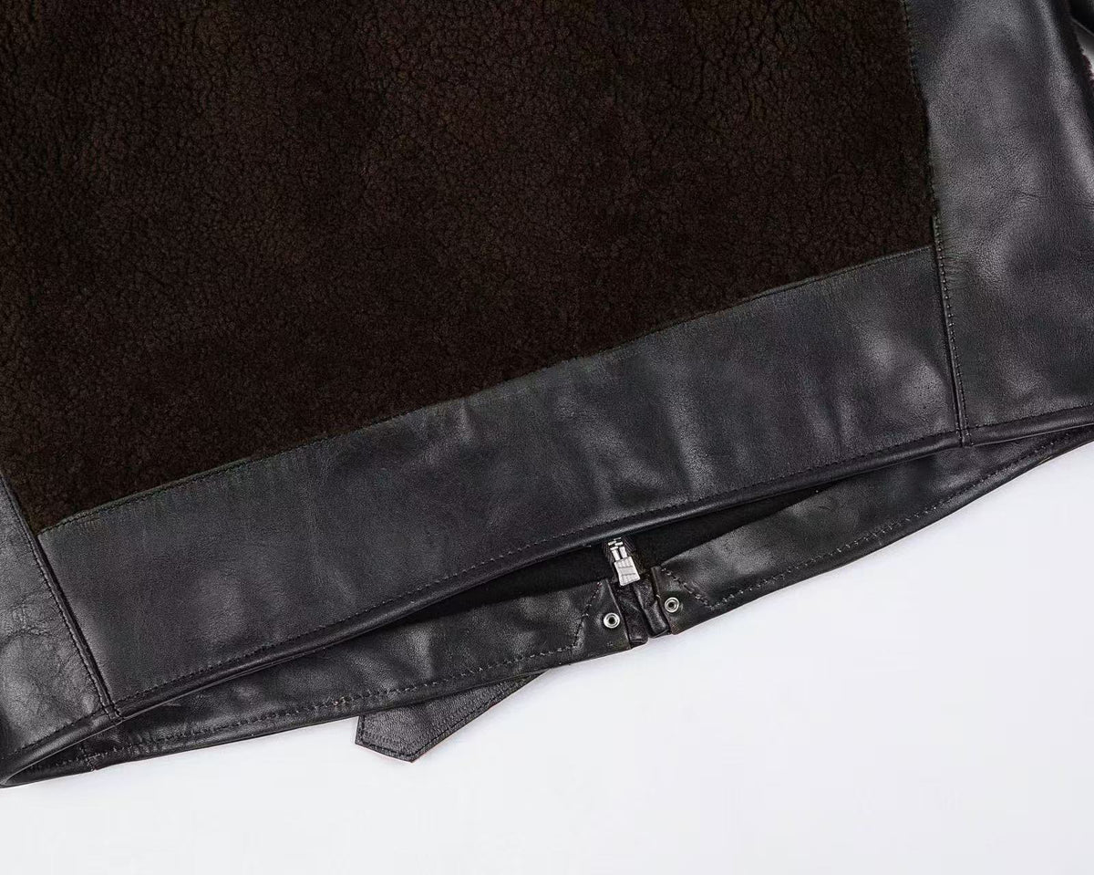 Grizzly Tea-Core Horsehide Leather Jacket