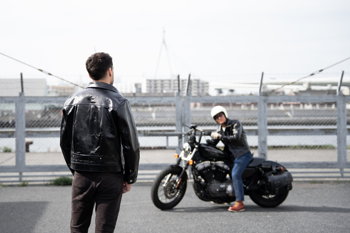 T-Back Tea-Core Horsehide Leather Jacket