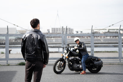 T-Back Tea-Core Horsehide Leather Jacket