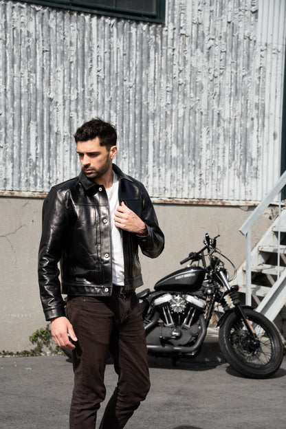 T-Back Tea-Core Horsehide Leather Jacket