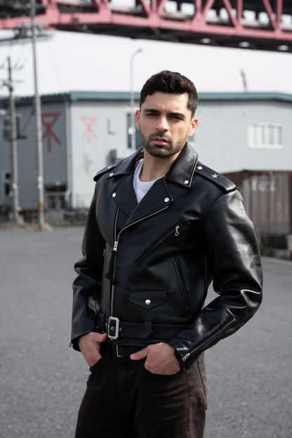 Double Rider Horsehide Leather Jacket