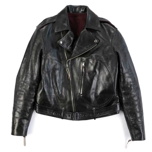 Black D-Pocket Horsehide Leather Jacket