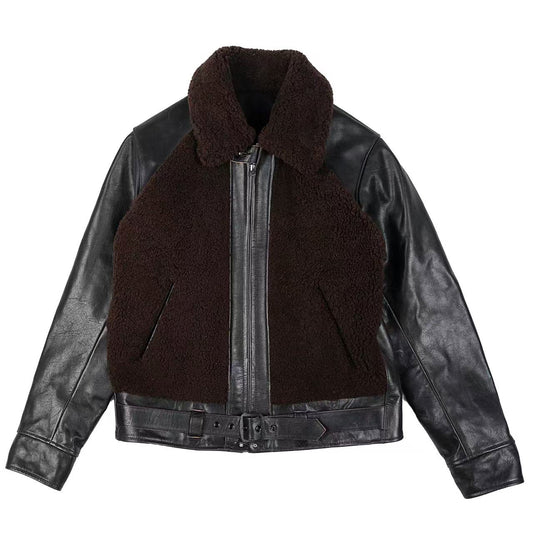 Grizzly Tea-Core Horsehide Leather Jacket