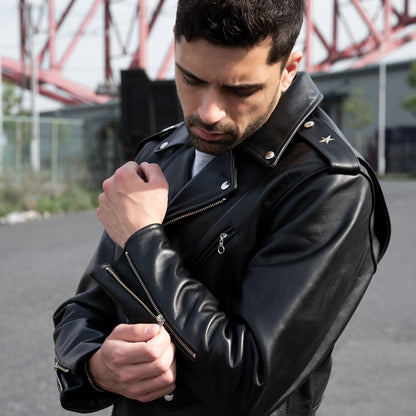 Double Rider Horsehide Leather Jacket