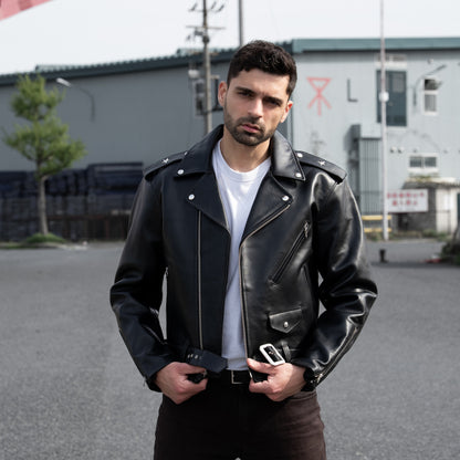 Double Rider Horsehide Leather Jacket