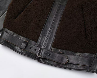 Grizzly Tea-Core Horsehide Leather Jacket