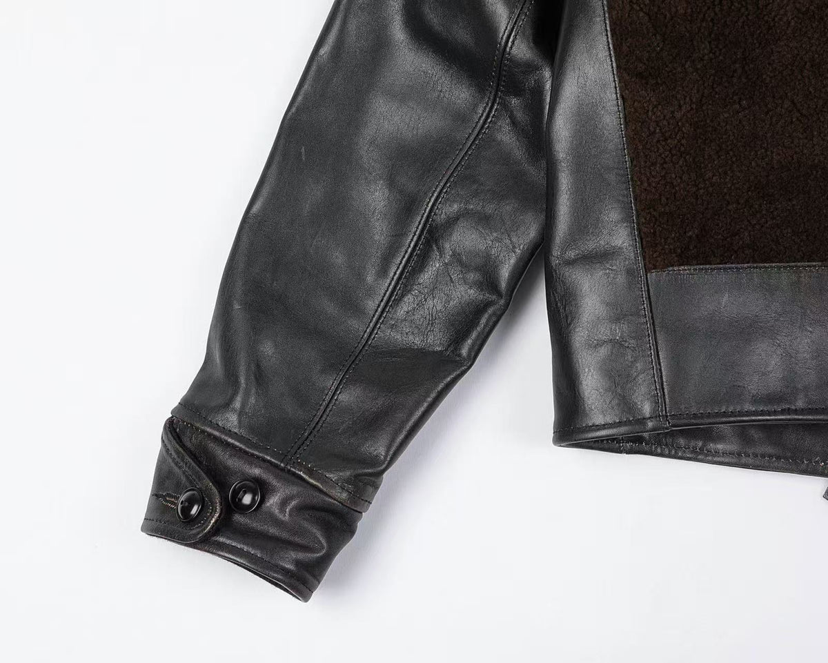 Grizzly Tea-Core Horsehide Leather Jacket