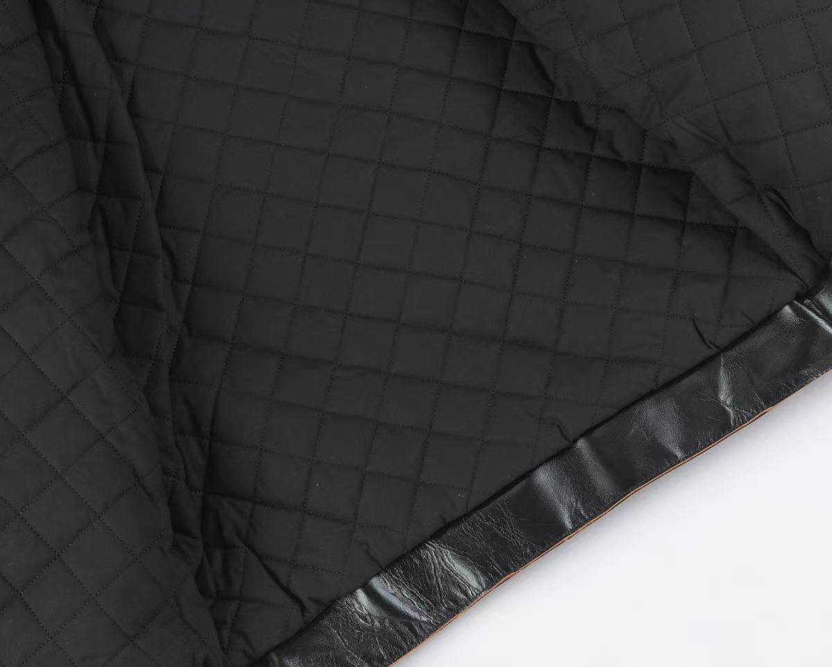 Black Polish Horsehide Motorcycle Jacket - British Style