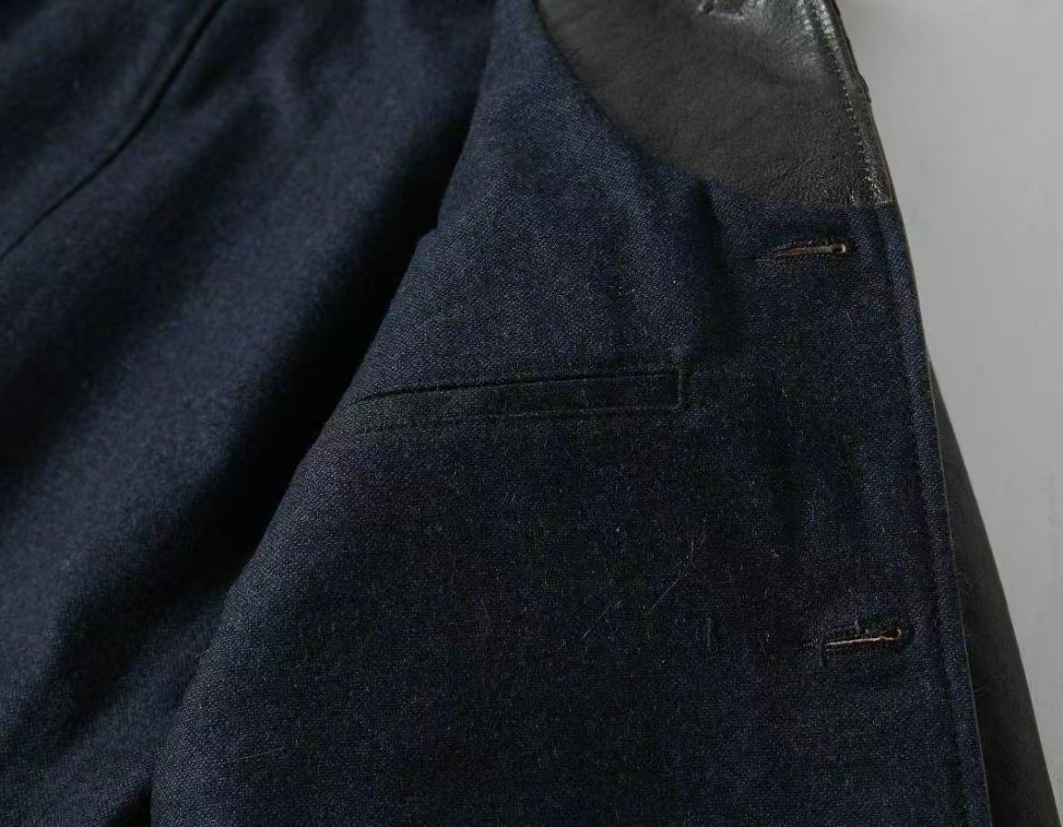 Tea-Core Horsehide Leather Car Coat